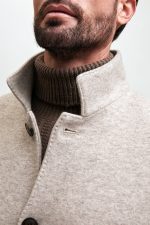 Manzoni 24 Cappotto jersey in tessuto cashmere Loro Piana Nuova