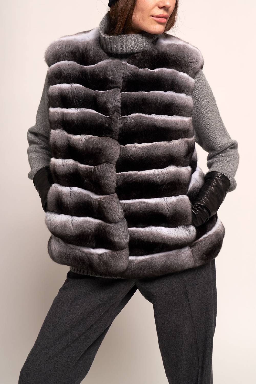 Manzoni 24 Gilet chinchilla Spedizione Gratuita