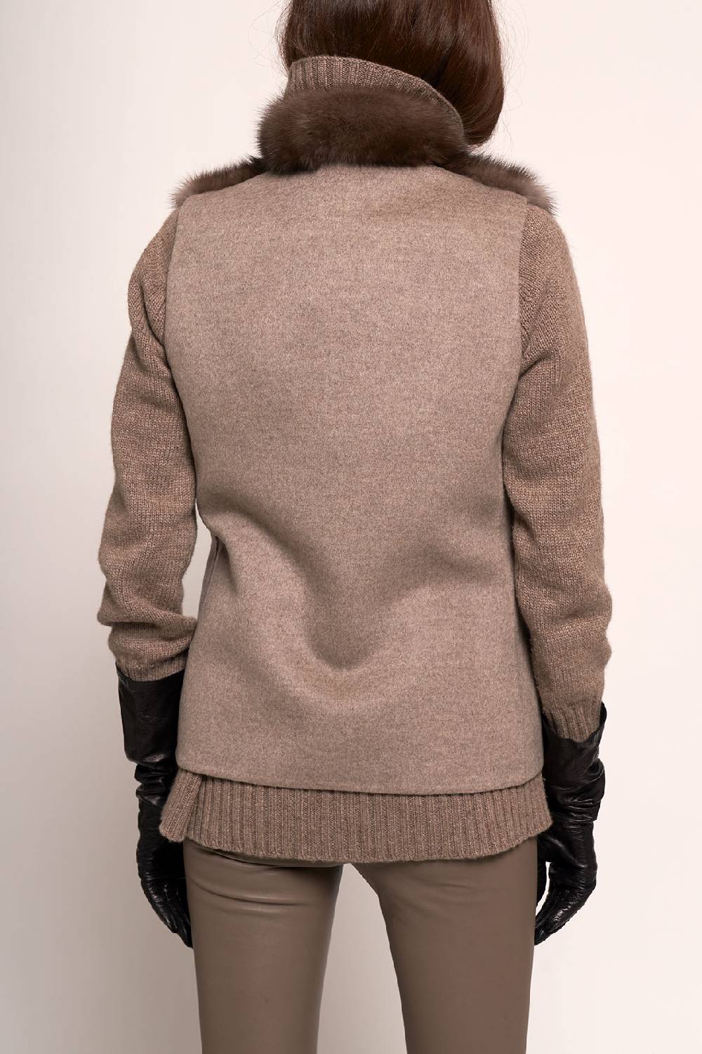 Manzoni 24 Gilet zibellino con tessuto cashmere Loro Piana Negozi Online