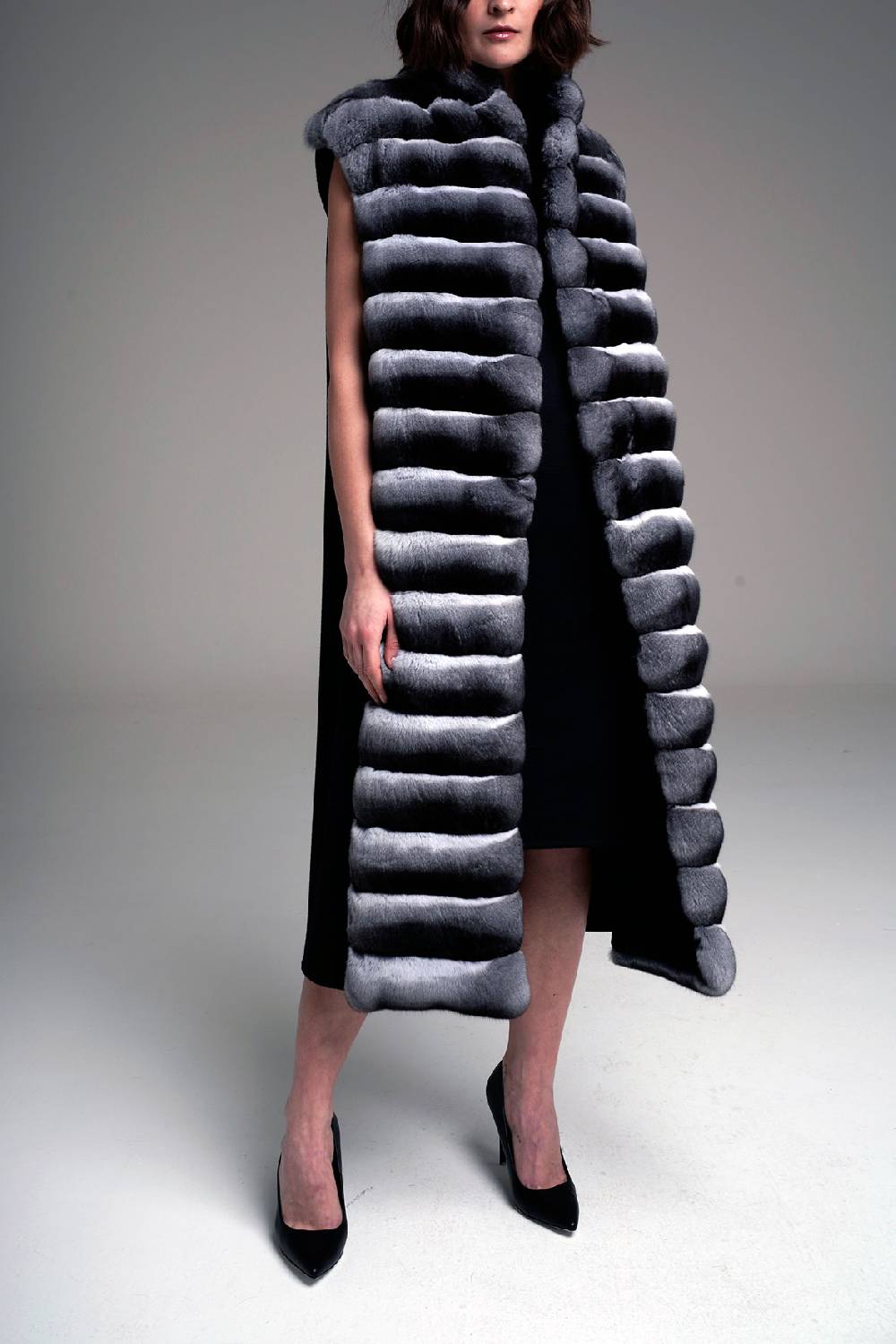 Manzoni 24 Gilet chinchilla con cashmere Promozione Limitata