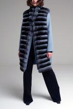 Manzoni 24 Gilet chinchilla con cashmere Prezzo Ridotto