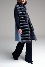 Manzoni 24 Gilet chinchilla con cashmere Prezzo Ridotto
