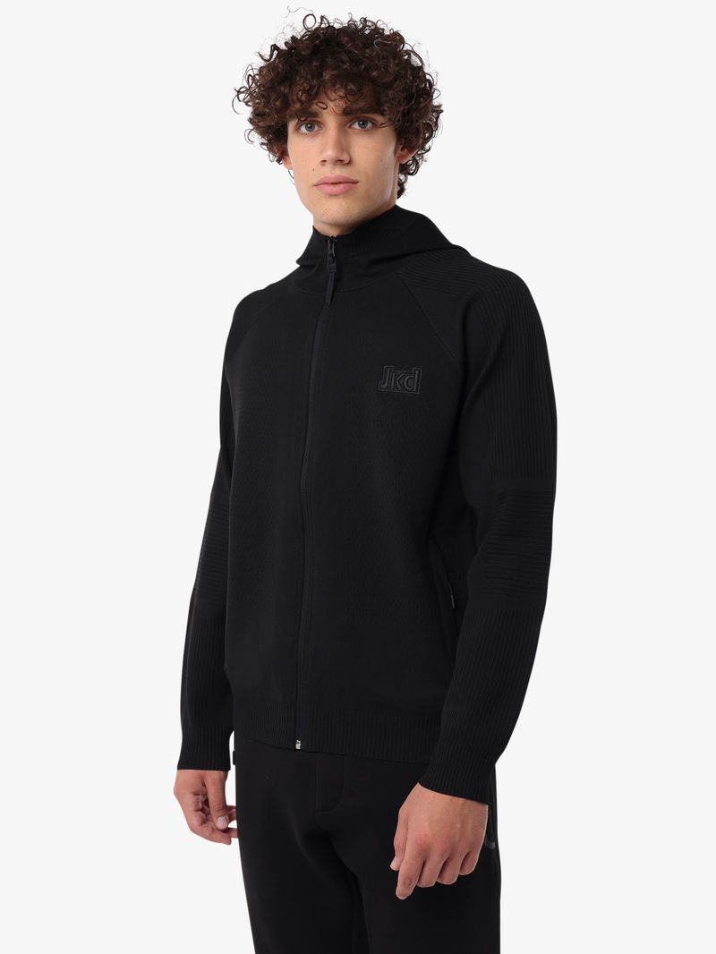 Jaked MAGLIA CAPPUCCIO FULL ZIP SPORT COSY Affare Del Giorno