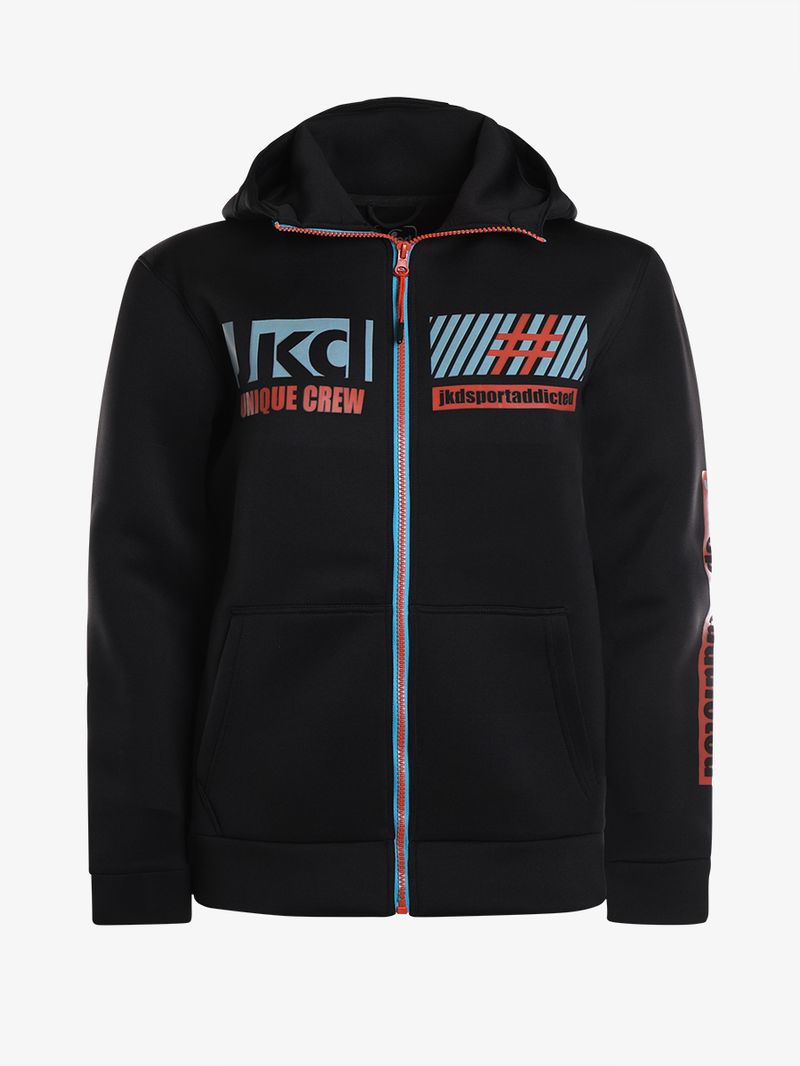 Jaked FELPA CAPPUCCIO ZIP SIDERALIS Esporta salva