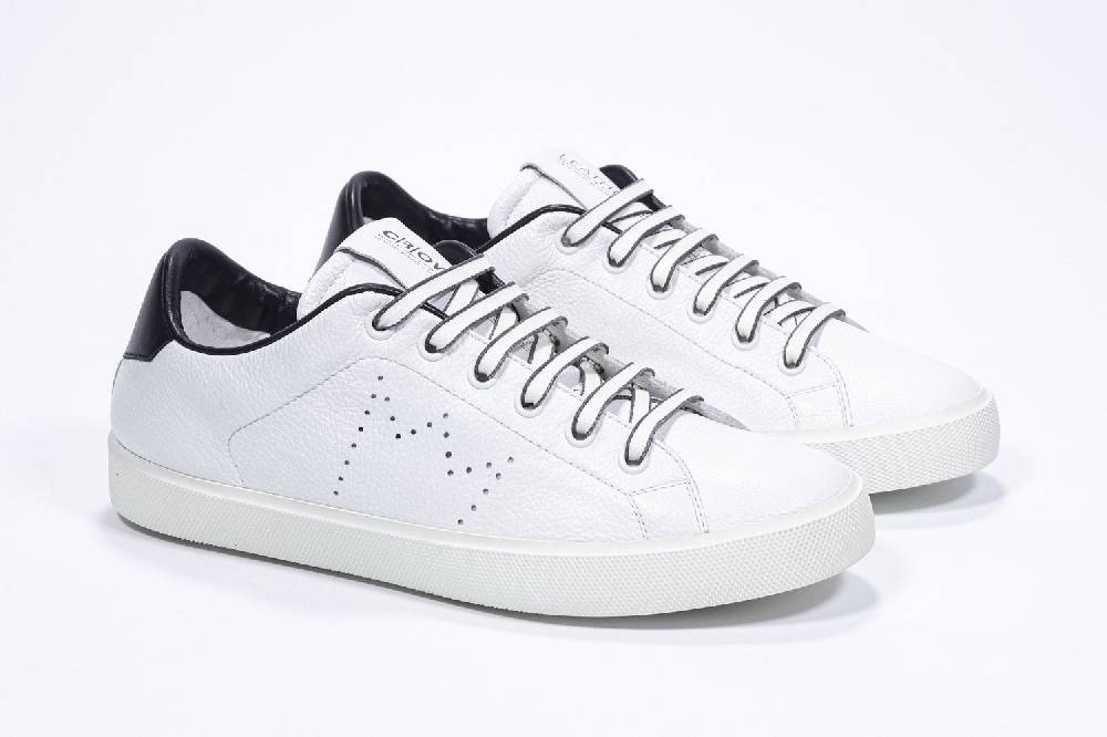 Leather Crown LC06 | Bianche & Nere - Basse - Donna Offerte