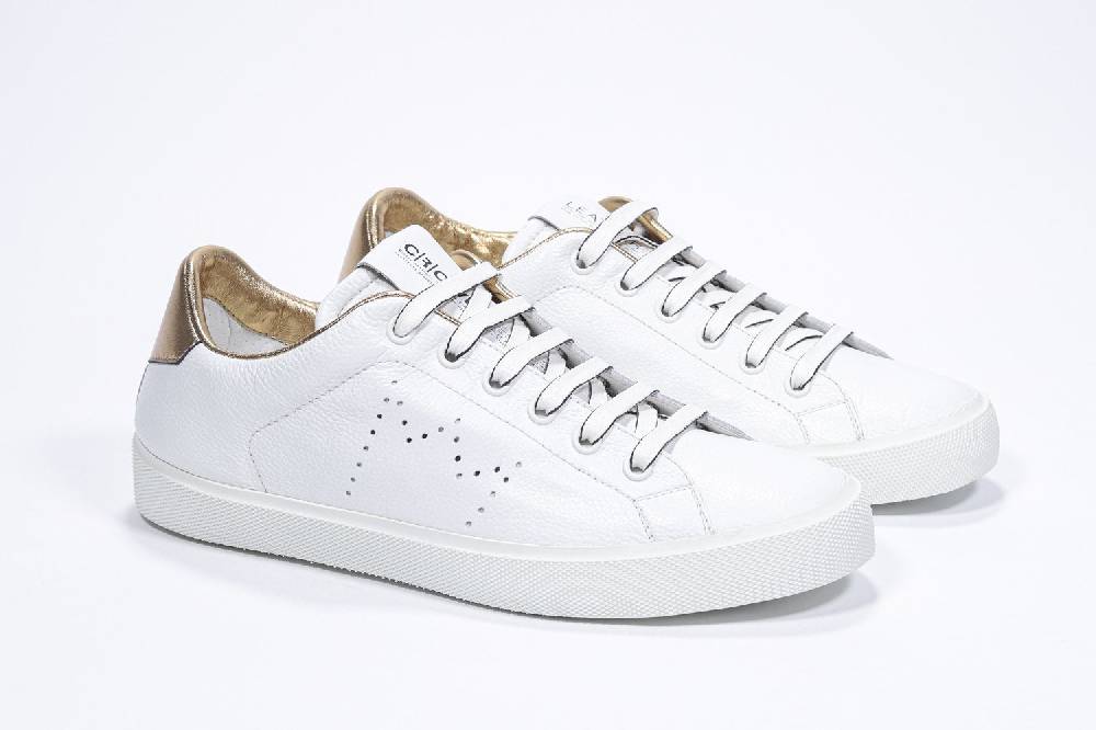 Leather Crown LC06 | Oro & Bianche - Basse - Donna Negozio