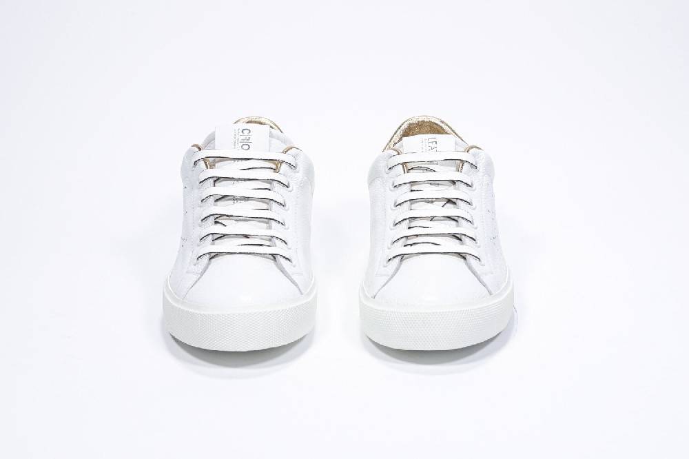 Leather Crown LC06 | Oro & Bianche - Basse - Donna Negozio