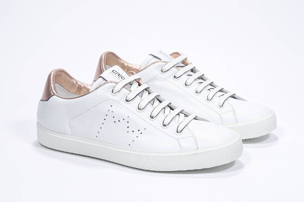 Leather Crown LC06 | Rame & Bianche - Basse - Donna In Saldo