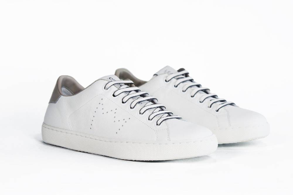 Leather Crown LC06 | Beige & Bianche - Basse - Donna Nuova
