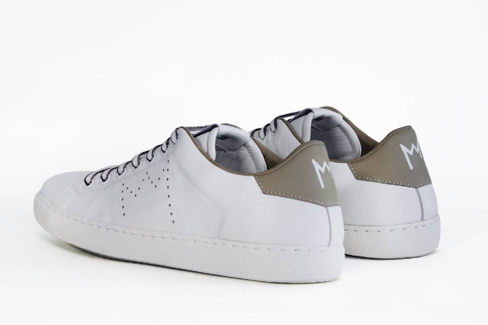 Leather Crown LC06 | Beige & Bianche - Basse - Donna Nuova