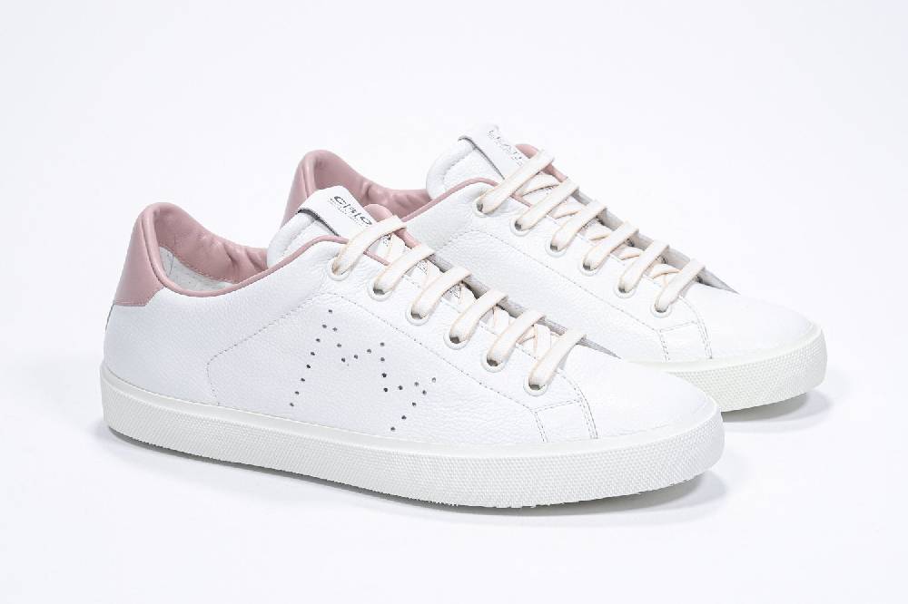 Leather Crown LC06 | Rosa & Bianche - Basse - Donna Moda