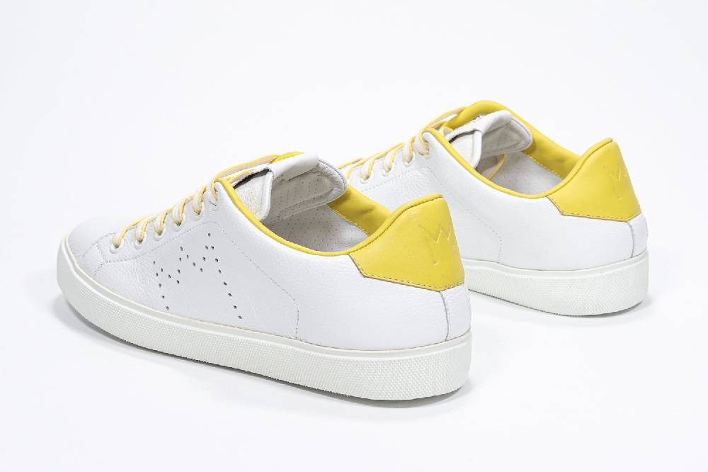 Leather Crown LC06 | Gialle & Bianche - Basse - Donna Spedizione gratuita