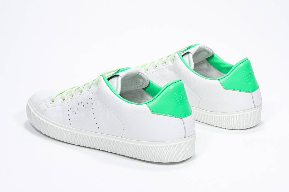 Leather Crown LC06 | Fluo & Bianche - Basse - Donna Offerta speciale