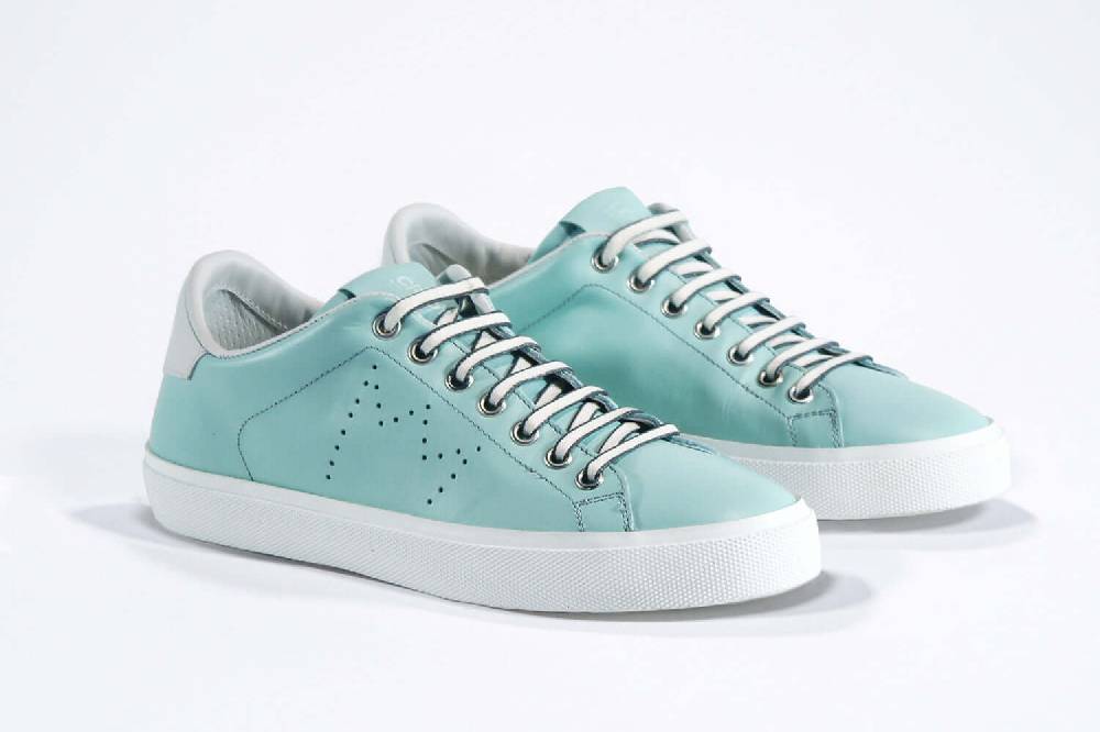 Leather Crown LC06 | Sky & White - BASSE - Donna Comprare a buon mercato