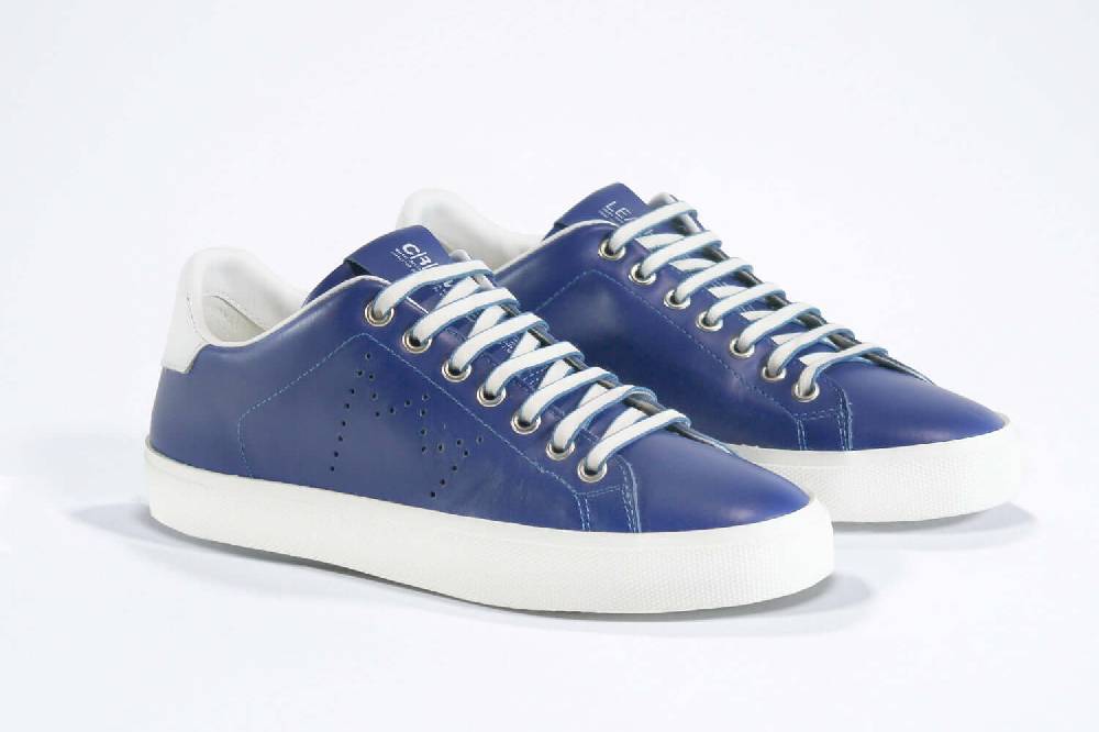 Leather Crown LC06 | Denim e bianco - BASSE - Donna Grande vendita