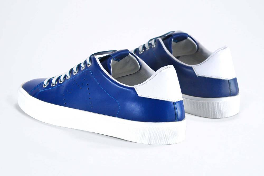 Leather Crown LC06 | Denim e bianco - BASSE - Donna Grande vendita