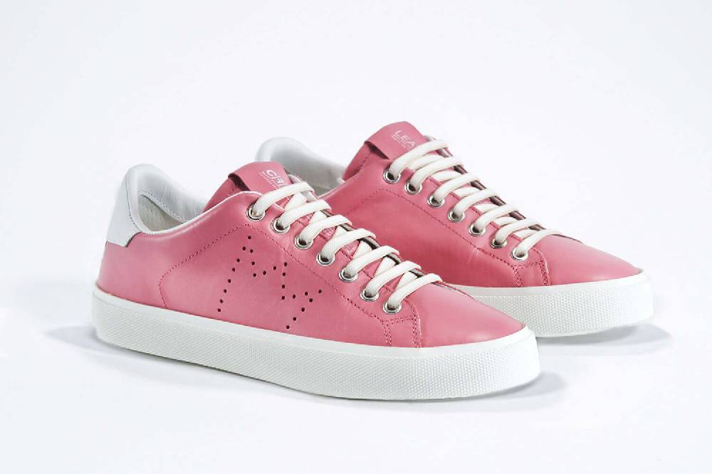 Leather Crown LC06 | Rosa e bianco - BASSE - Donna Flash Sale