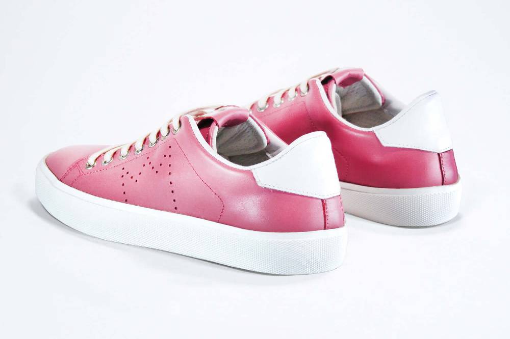 Leather Crown LC06 | Rosa e bianco - BASSE - Donna Flash Sale