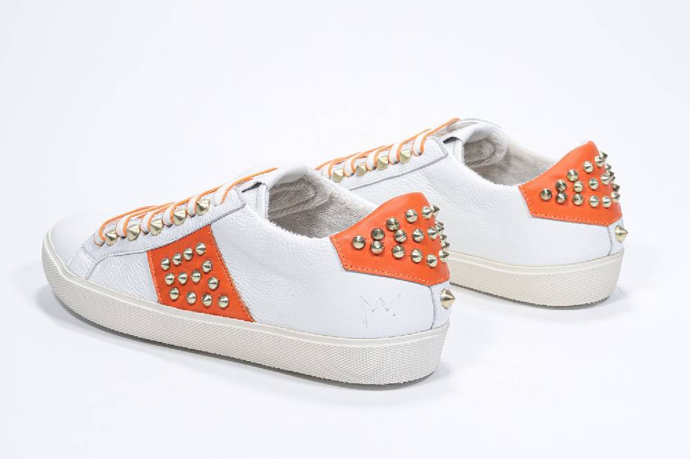 Leather Crown STUDLIGHT | Arancione e bianco - BASSE - Donna Offerta esclusiva