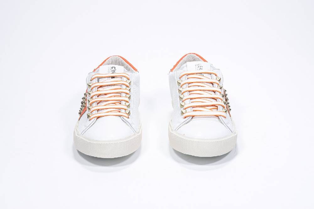 Leather Crown STUDLIGHT | Arancione e bianco - BASSE - Donna Offerta esclusiva