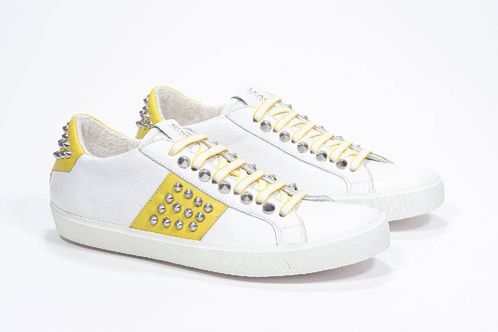 Leather Crown STUDLIGHT | Giallo e bianco - BASSE - Donna Black Friday