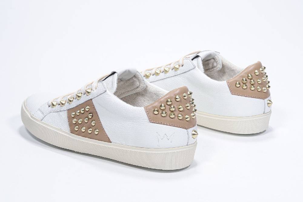 Leather Crown STUDLIGHT | Beige e bianco - BASSE - Donna Cyber Monday