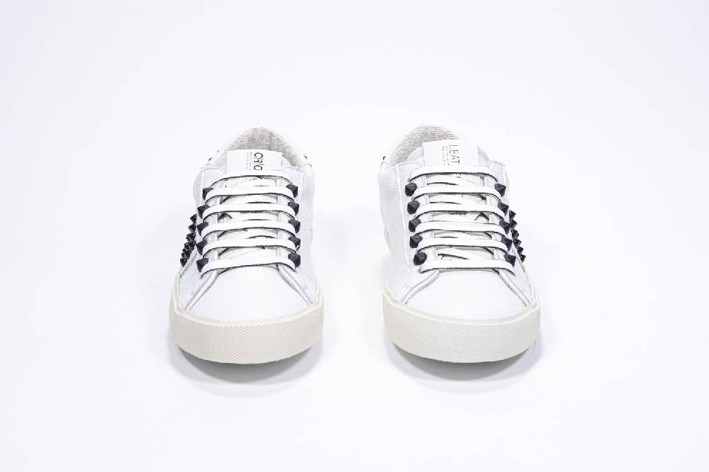 Leather Crown STUDLIGHT | Bianco e nero - BASSE - Donna Smaltimento dello stoccaggio