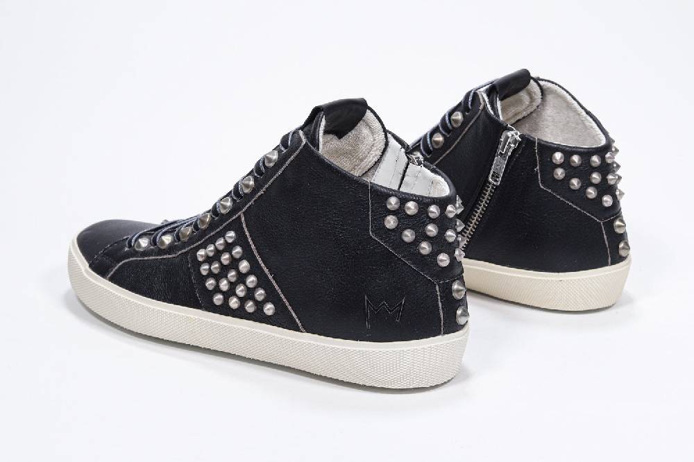 Leather Crown STUDBORN | Vintage Nere - Alte - Donna Enormi risparmi