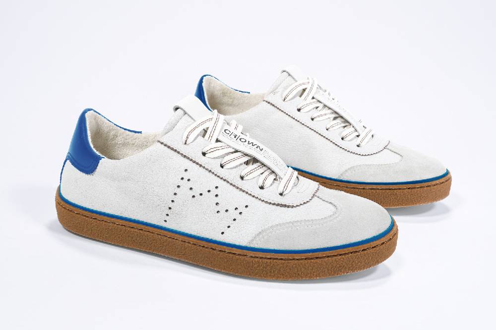 Leather Crown MODEL T | Retro Blue - BASSE - Uomo Ritorno libero
