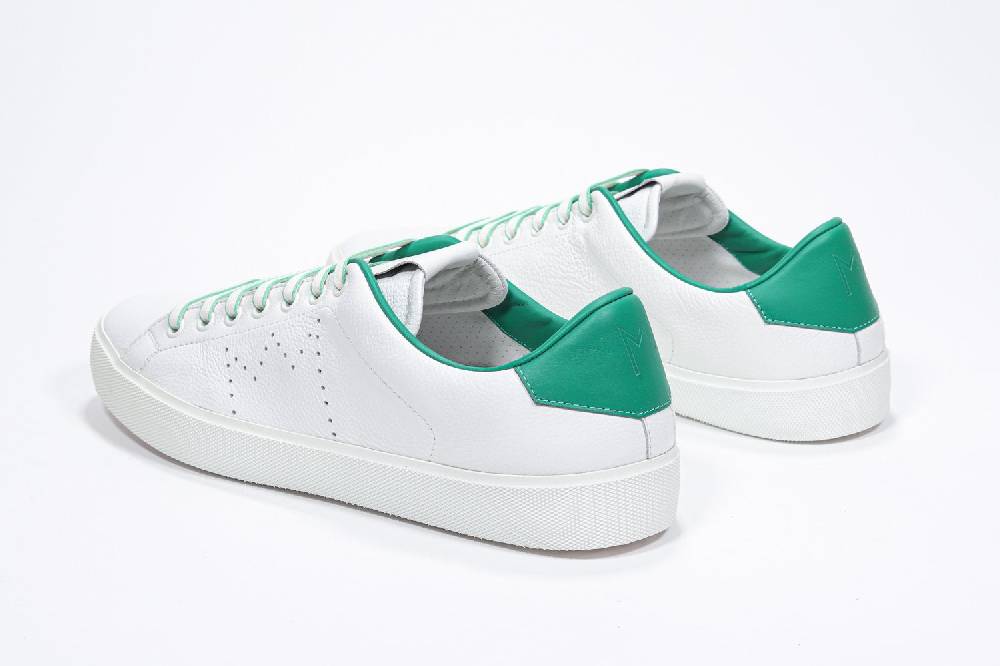 Leather Crown LC06 | Verdi & Bianche - Basse - Uomo Latest stili