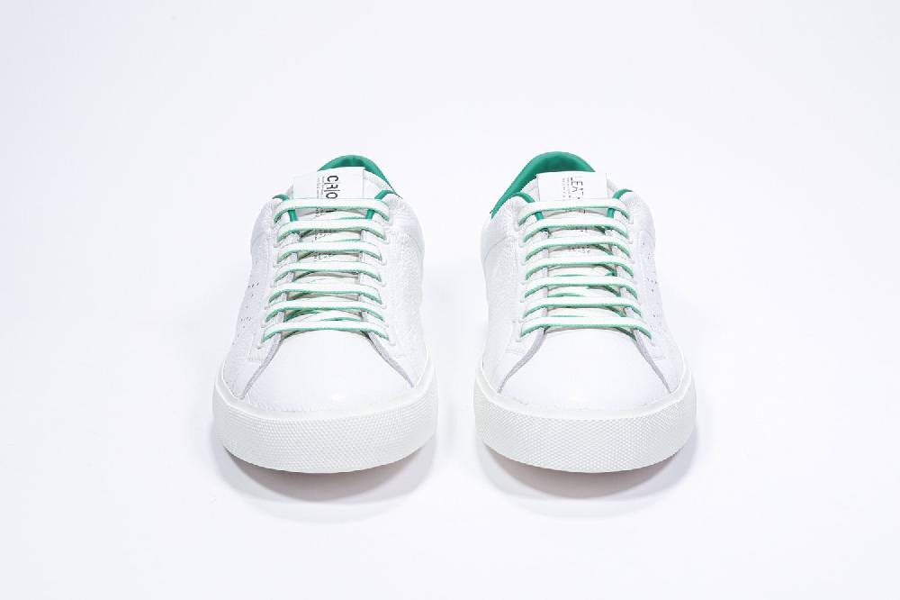 Leather Crown LC06 | Verdi & Bianche - Basse - Uomo Latest stili