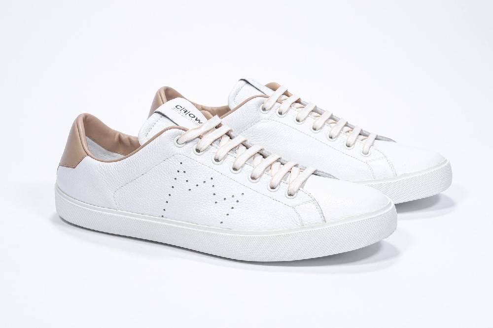 Leather Crown LC06 | Cuoio & Bianche - Basse - Uomo Ultimo giorno
