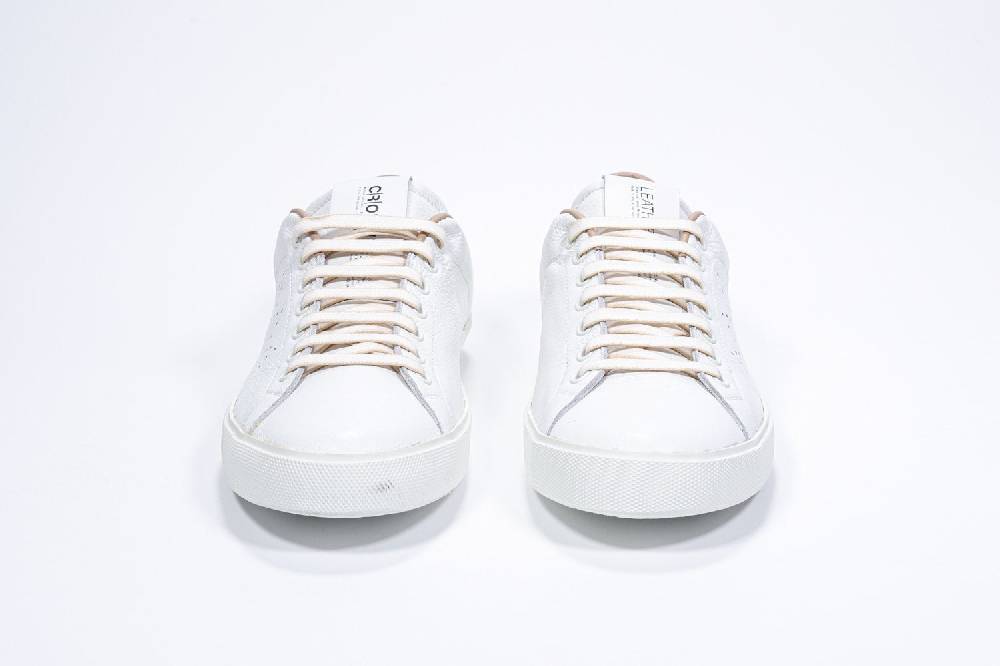 Leather Crown LC06 | Cuoio & Bianche - Basse - Uomo Ultimo giorno