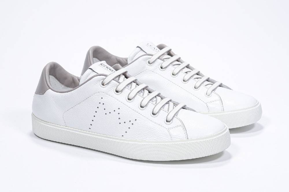 Leather Crown LC06 | Beige & Bianche - Basse - Uomo Promozione temporanea