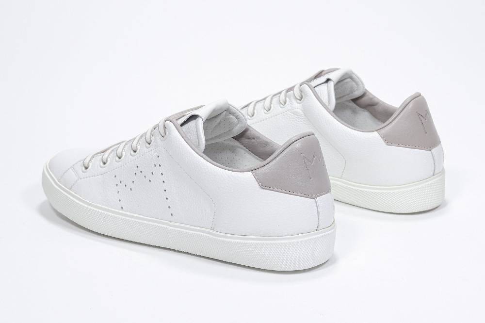 Leather Crown LC06 | Beige & Bianche - Basse - Uomo Promozione temporanea