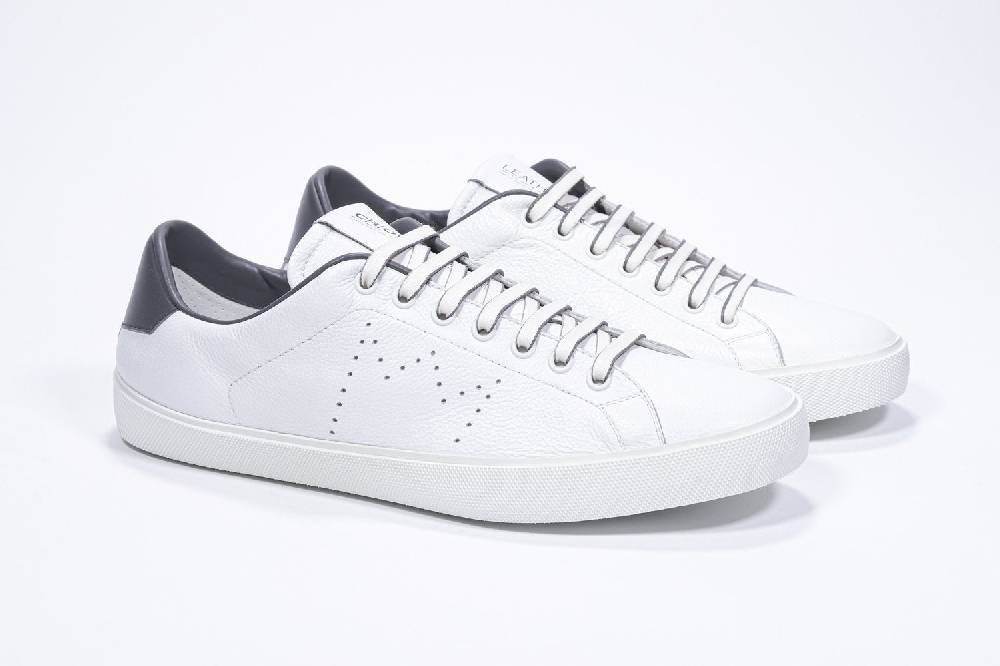 Leather Crown LC06 | Grigio & Bianche - Basse - Uomo Fino al 50% di sconto