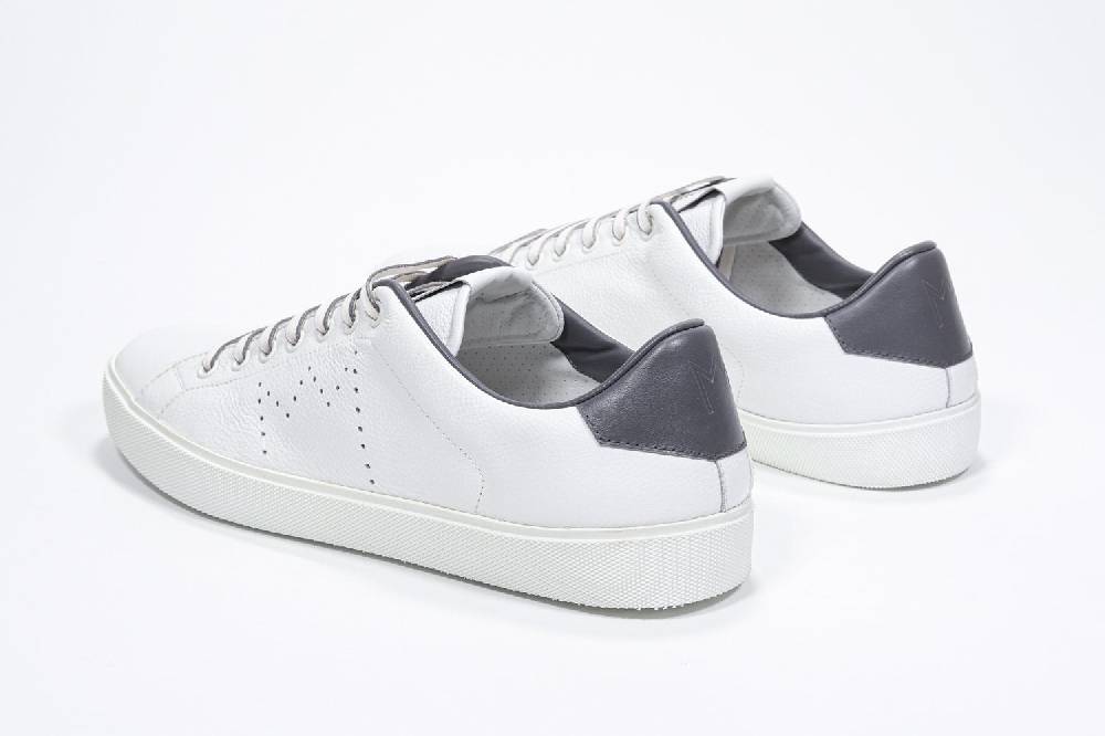 Leather Crown LC06 | Grigio & Bianche - Basse - Uomo Fino al 50% di sconto
