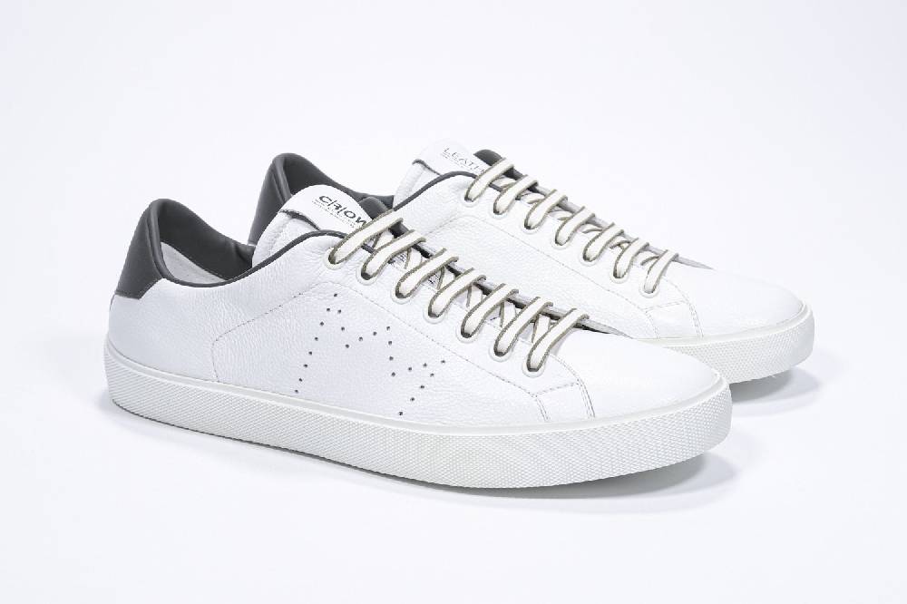 Leather Crown LC06 | Verde Militare & Bianche - Basse - Uomo Fino al 60% di sconto