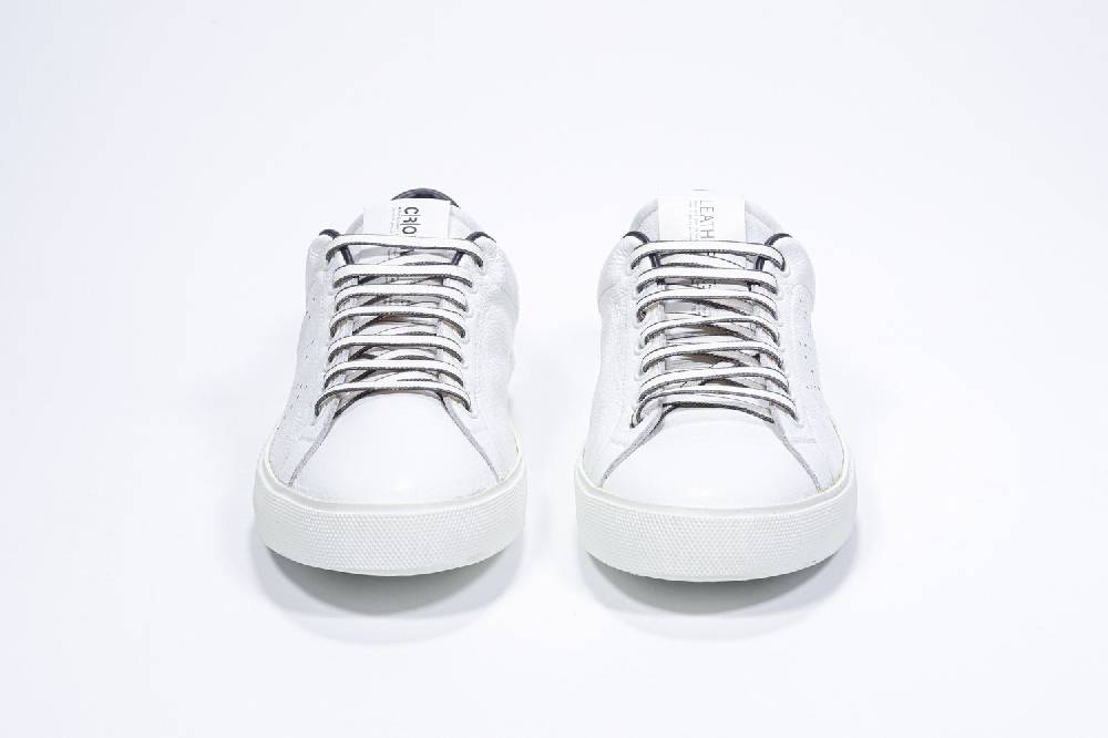 Leather Crown LC06 | Navy & Bianche - Basse - Uomo Fino al 65% di sconto