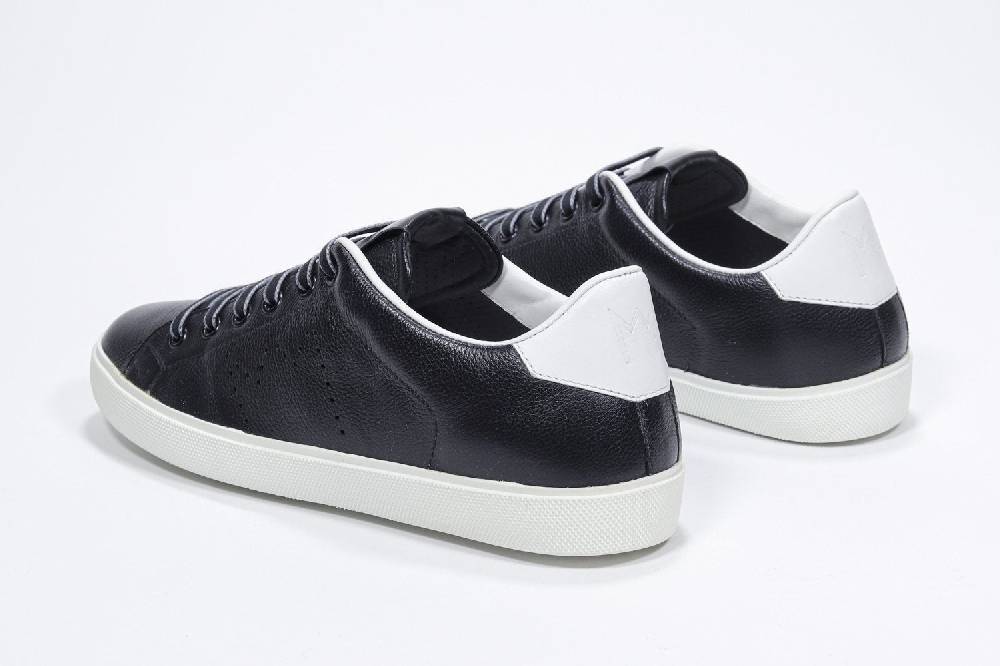 Leather Crown LC06 | Bianche & Nere - Basse - Uomo Offerta speciale della fabbrica