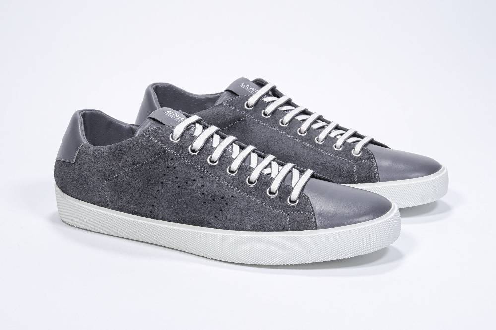 Leather Crown PURE | Grigio scuro - Basse - Uomo 50% di sconto con spedizione gratuita