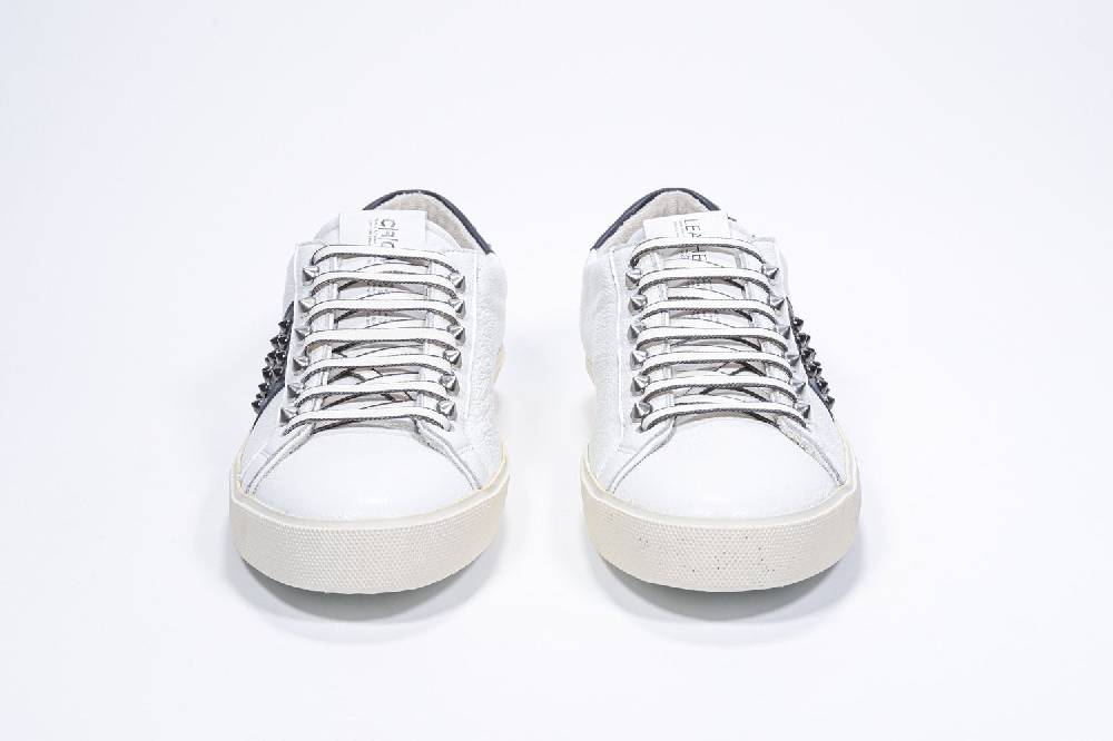 Leather Crown STUDLIGHT | Bianco e nero - BASSE - Uomo In vendita