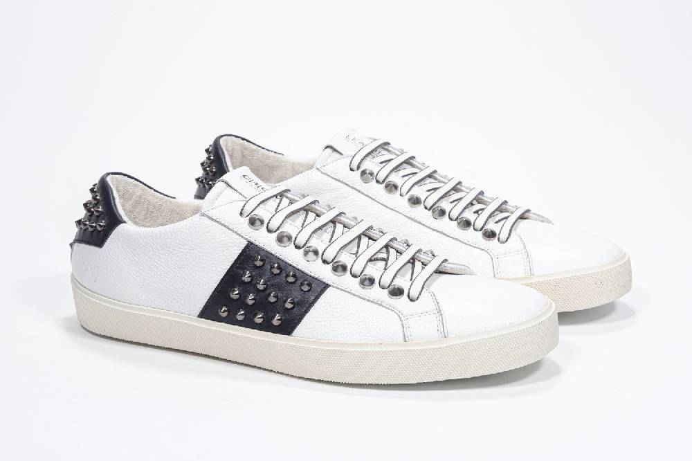 Leather Crown STUDLIGHT | Bianco e Marina - BASSE - Uomo Sconti questo mese