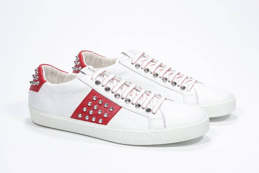 Leather Crown STUDLIGHT | Rosso e bianco - BASSE - Uomo 2025