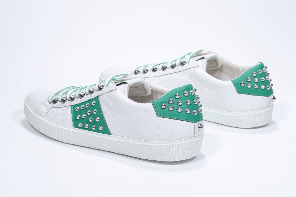 Leather Crown STUDLIGHT | Bianco e verde - BASSE - Uomo Italia
