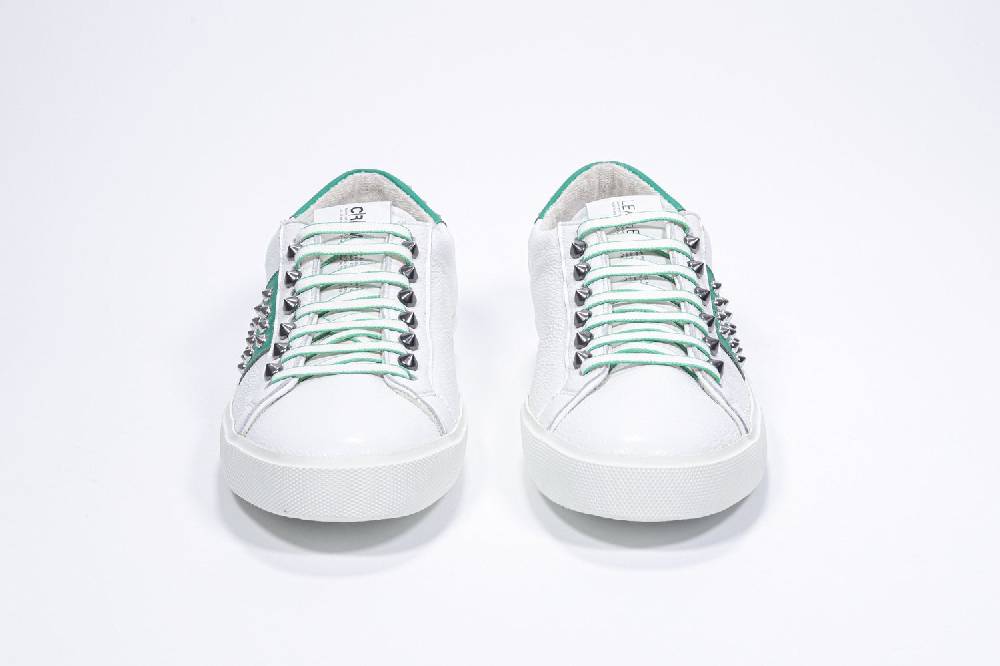 Leather Crown STUDLIGHT | Bianco e verde - BASSE - Uomo Italia