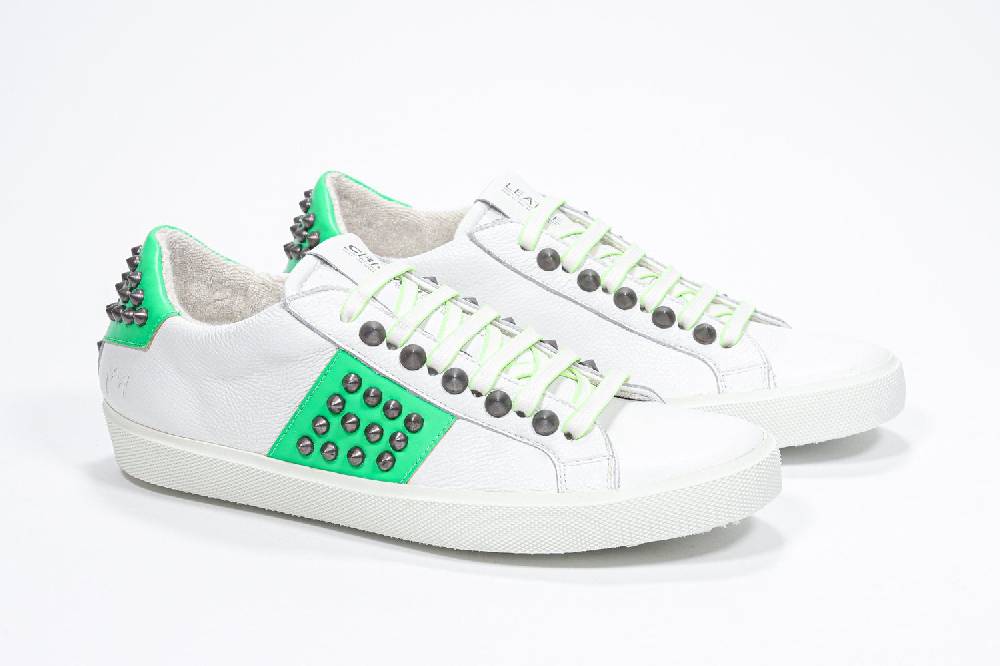 Leather Crown STUDLIGHT | Verde neon - BASSE - Uomo In Linea