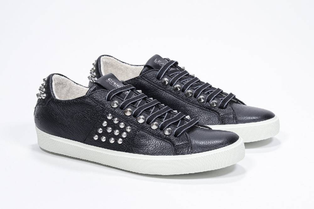Leather Crown STUDLIGHT | Nero - BASSE - Uomo Qualità