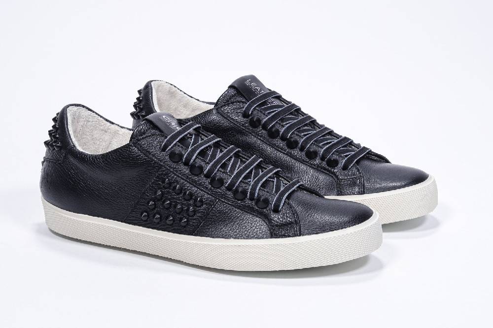 Leather Crown STUDLIGHT | Tutto nero - BASSE - Uomo Pezzi Unici