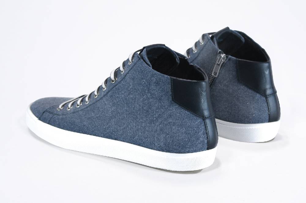Leather Crown EARTH | Denim Blue - Mid Top - Uomo Acquista Ora